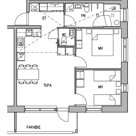 Levin Kunkku B6 Apartamento